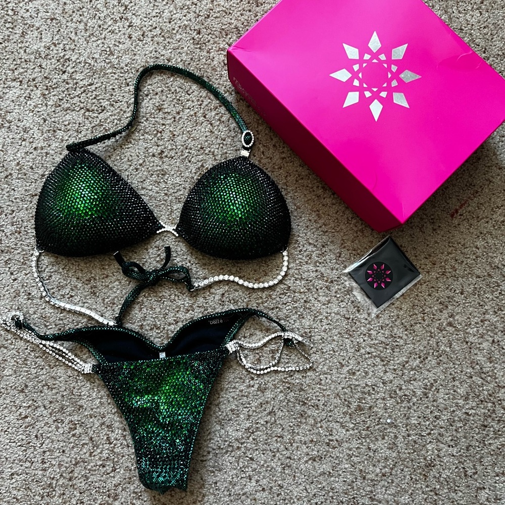 Muscle Dazzle Competition Bikini Green